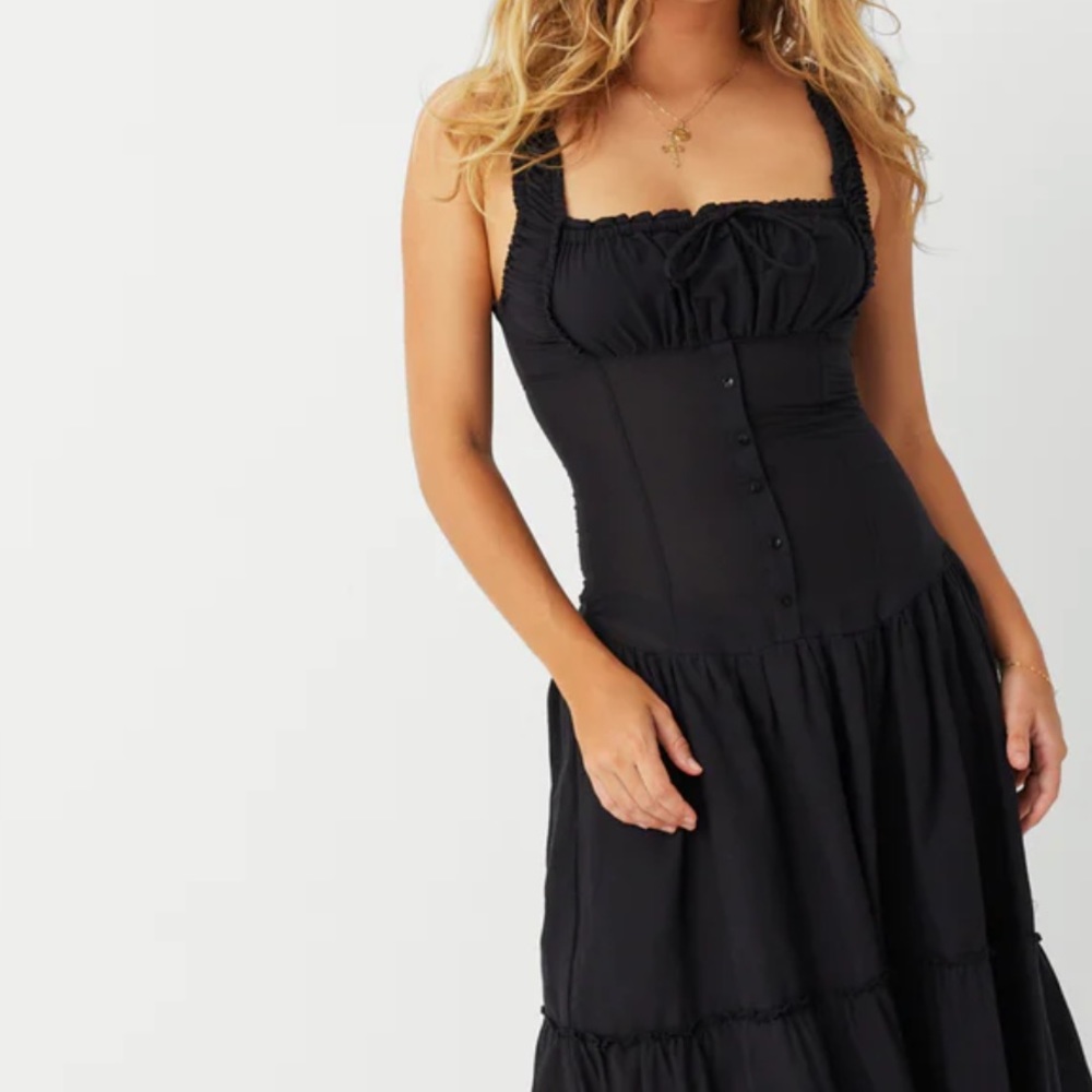 Frankie’s Christabelle Ruffle Maxi Dress